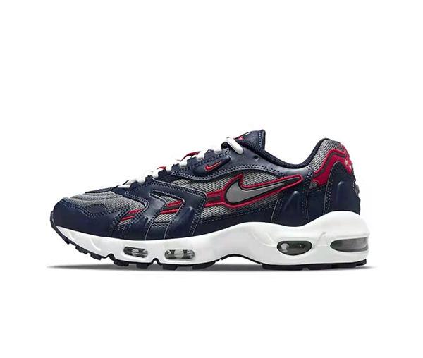 Men's Hot sale Running weapon Air Max 96 Navy/Red Shoes 006